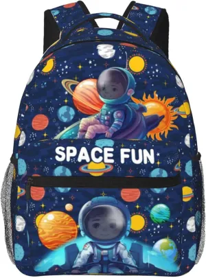 Space Moon Spacecraft Bookbag Universe Back Pack Planet Book Bag Spaceship Backpacks Galaxy Space Ship Backpacks Funny Astronaut Back Packs Rocket Bookbag Stars Book Bag Cute Space Bookbag