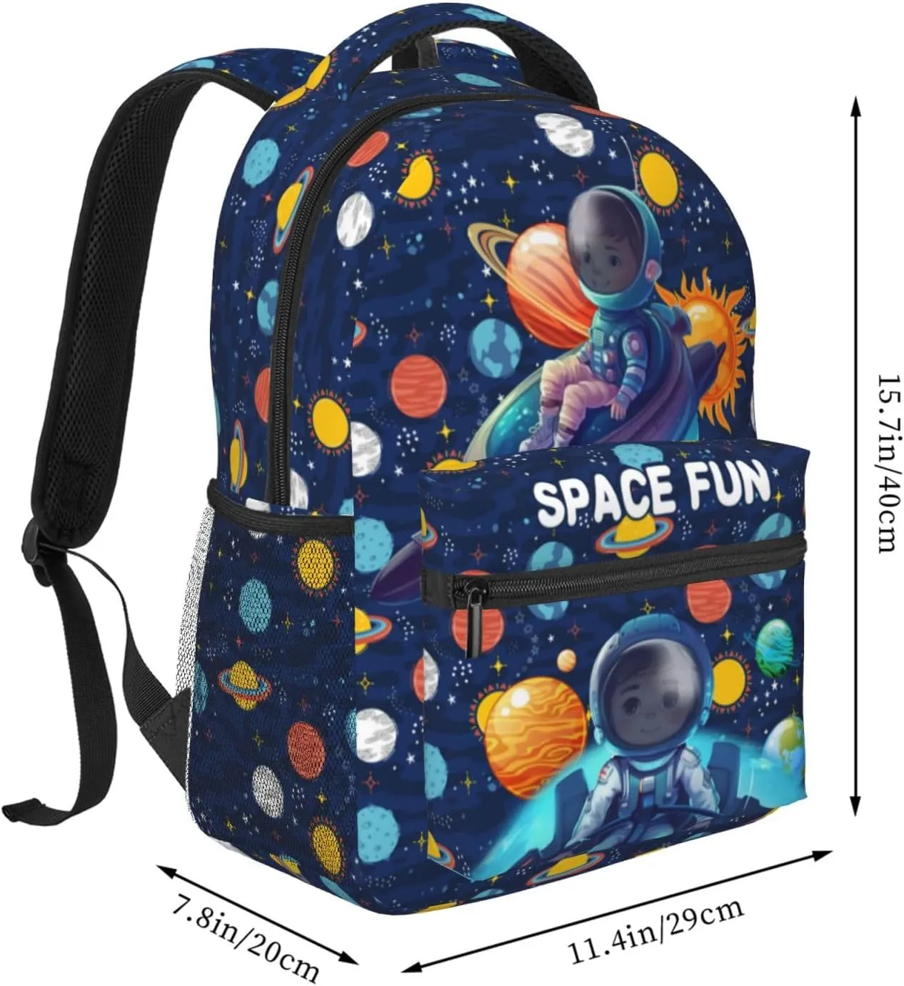 Space Moon Spacecraft Bookbag Universe Back Pack Planet Book Bag Spaceship Backpacks Galaxy Space Ship Backpacks Funny Astronaut Back Packs Rocket Bookbag Stars Book Bag Cute Space Bookbag