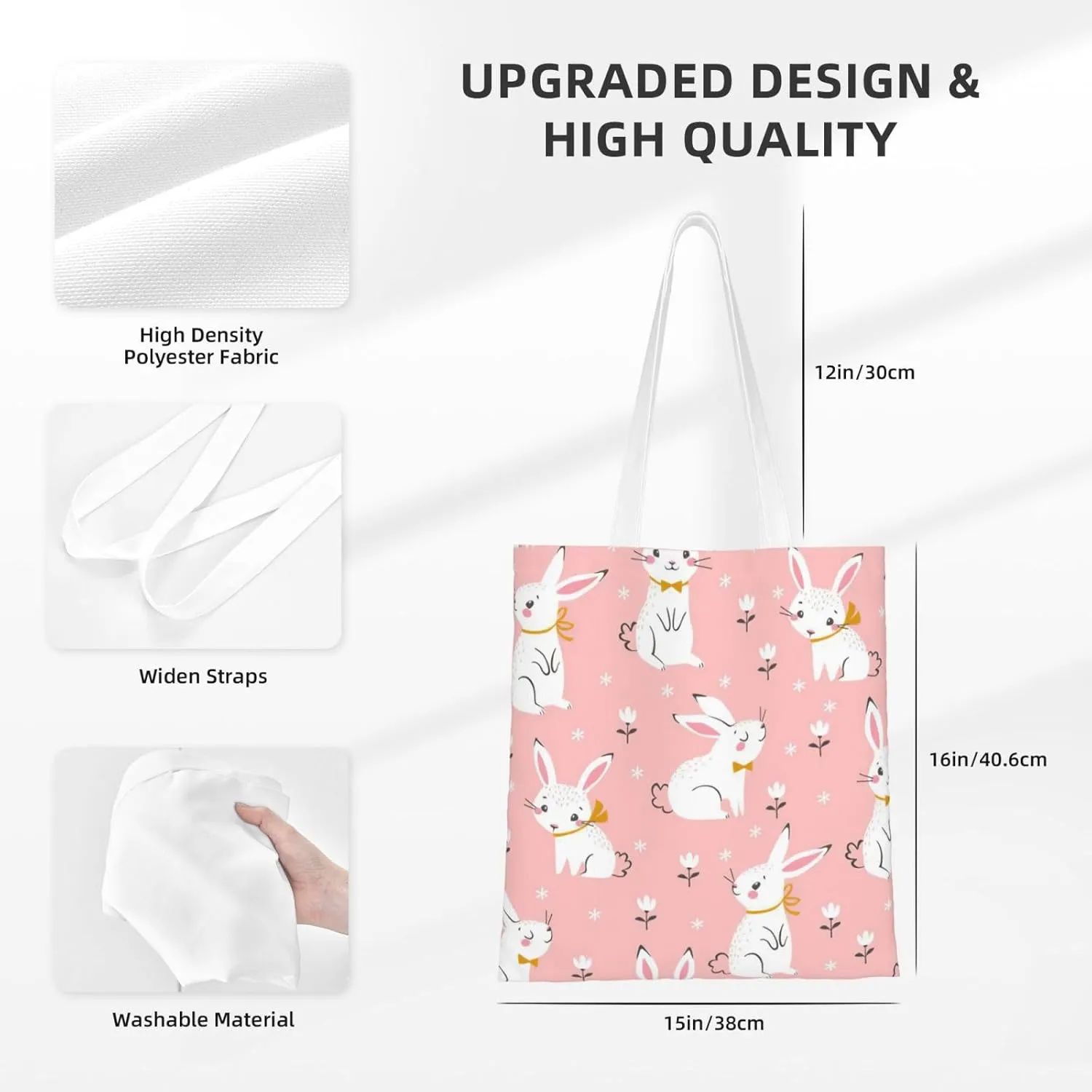 SSIMOO Dog Floral Fashion Canvas Tote Bag-Personalized Handbag,Multifunctional Bag,Elegant And Minimalist