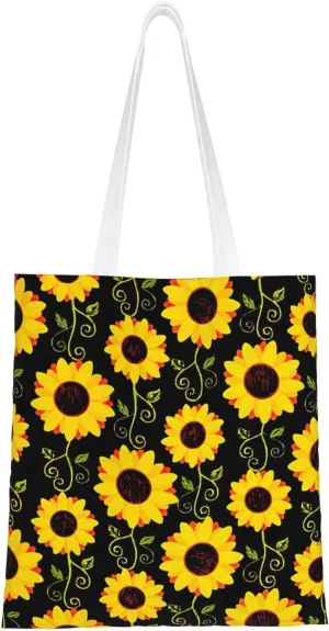SSIMOO Dog Floral Fashion Canvas Tote Bag-Personalized Handbag,Multifunctional Bag,Elegant And Minimalist