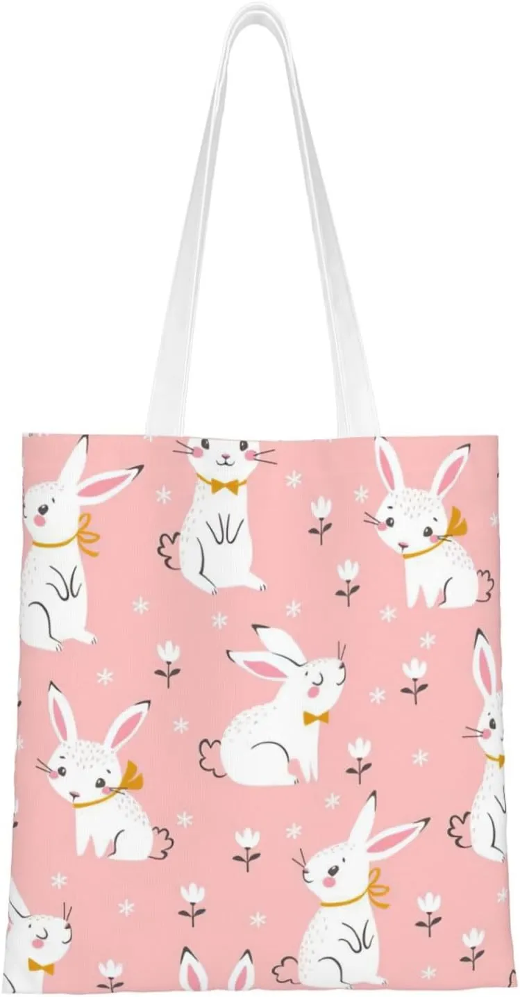 SSIMOO Dog Floral Fashion Canvas Tote Bag-Personalized Handbag,Multifunctional Bag,Elegant And Minimalist