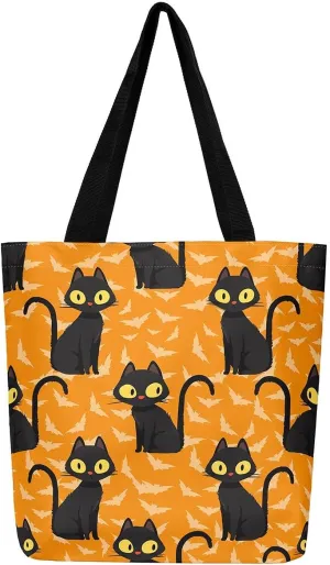 Sugar Skull Canvas Tote Bag for Women,Boho Floral Gym Bag Gothic Bone Goth Halloween Skeleton Bags