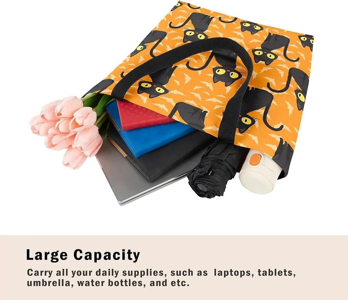 Sugar Skull Canvas Tote Bag for Women,Boho Floral Gym Bag Gothic Bone Goth Halloween Skeleton Bags