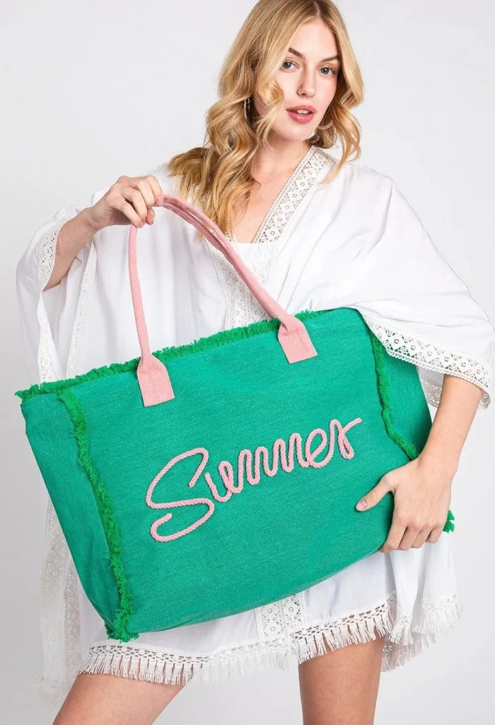 Summer Bliss Tote-Green