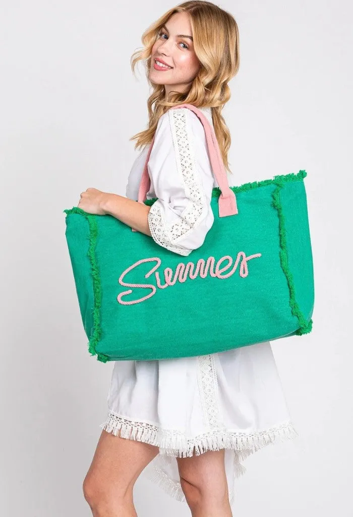 Summer Bliss Tote-Green