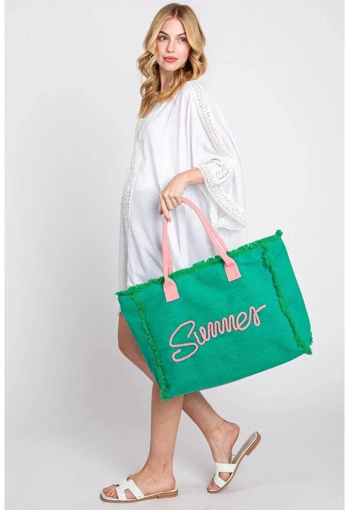 Summer Bliss Tote-Green