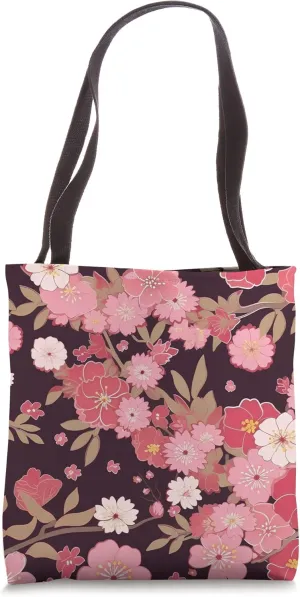 Symbolic Serenity Zen-inspired Cherry Blossom Harmony Tote Bag