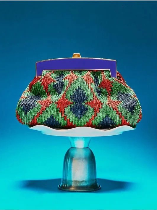 The Blue Velvet Spade Series Clutch