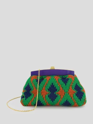 The Blue Velvet Spade Series Clutch