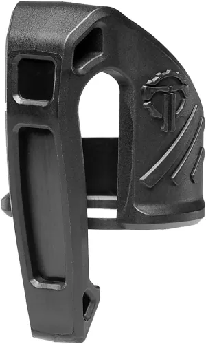 Thyrm Low Profile Carry Clip for Flashlight (LPC Clip, fits Many 1" Diameter Lights, Black) for Pocket or MOLLE Retention, Made in USA