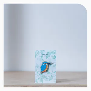 Tom Hardwick Wooden Pin - Kingfisher