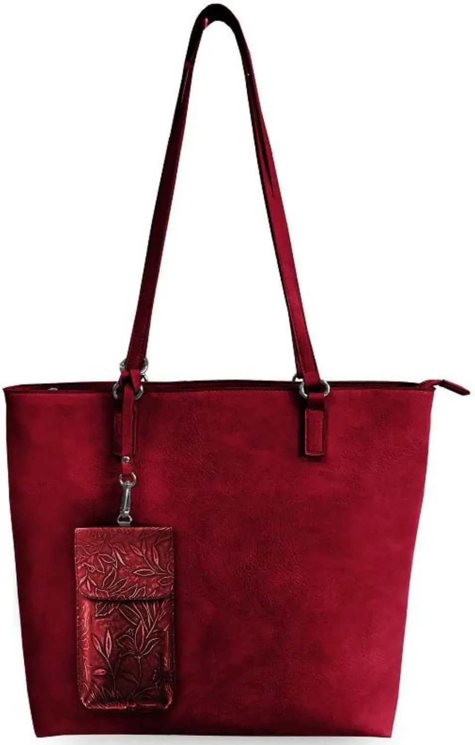 Tote Bag for Women & Phone Holder Combo - Touch Screen Women’s Crossbody Bag - Phone Bag (Techy Tote)