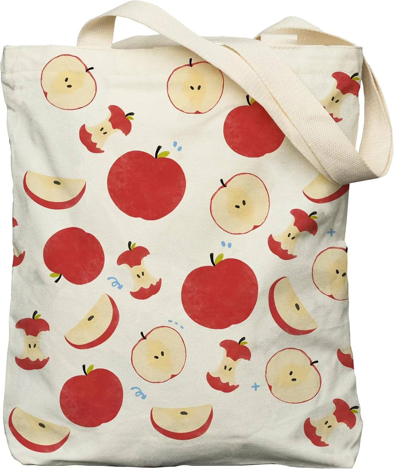 Tote Bag for Women, Large Two Sided Printing Tote Bags with Zipper, Cute Aesthetic Floral Canvas Tote with Pocket