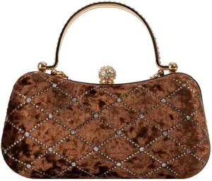 Trendy Evening Purse Velvet CLutch Purse Solid Evening Bag Clutch Purse For Women
