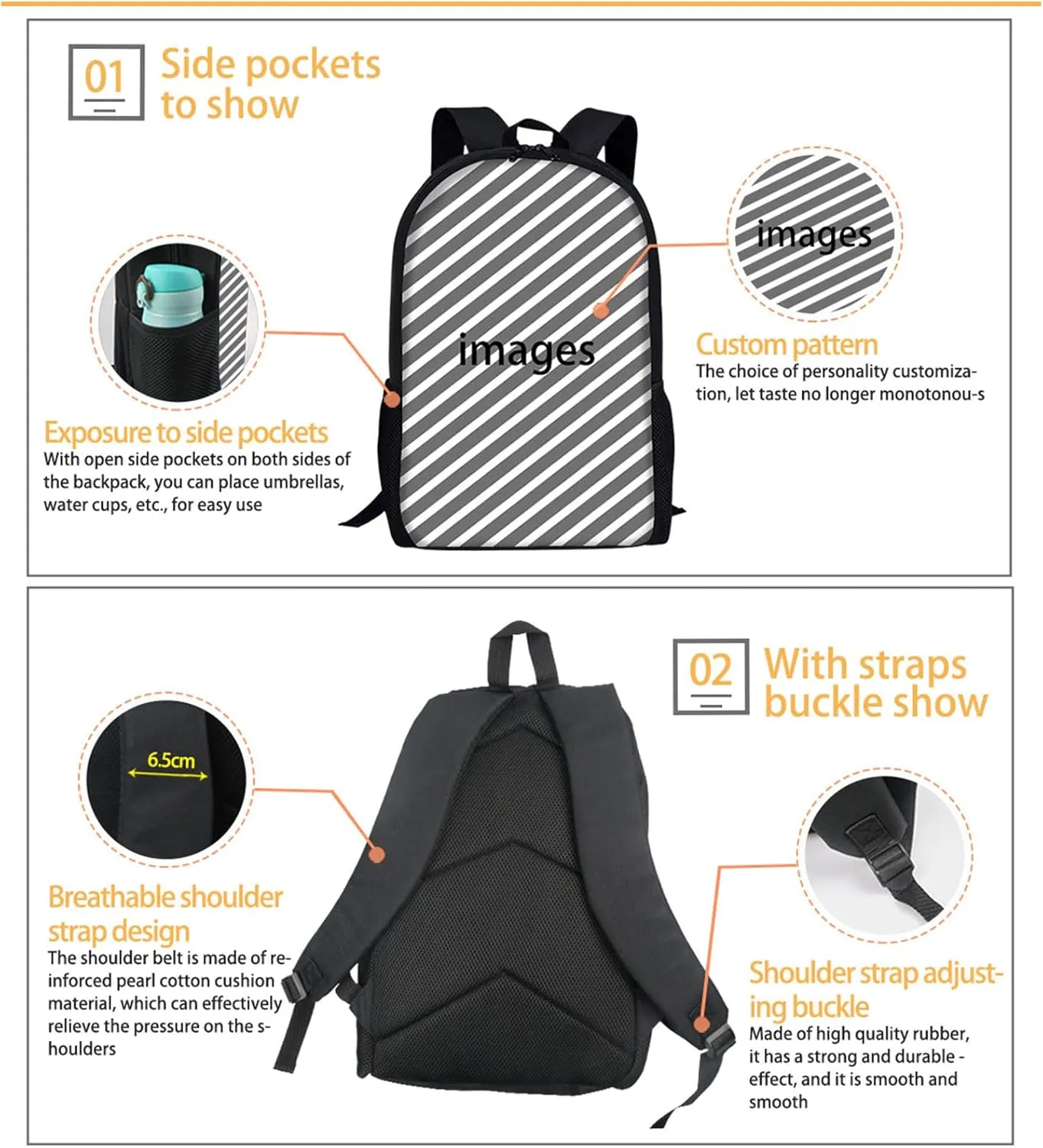 UNICEU Kids Backpacks for School Teen Galaxy Printed Boys Backpack Lunchbox Set