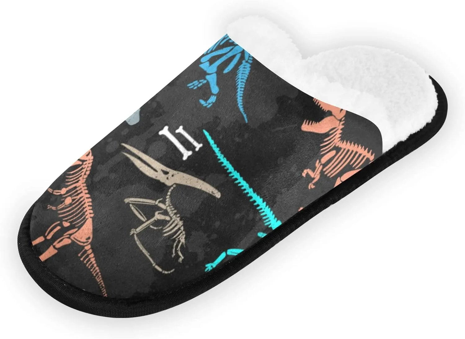 Unisex Slippers Fuzzy Feet Plush Cotton Slippers Anti-Slip Warm House Shoes M/L