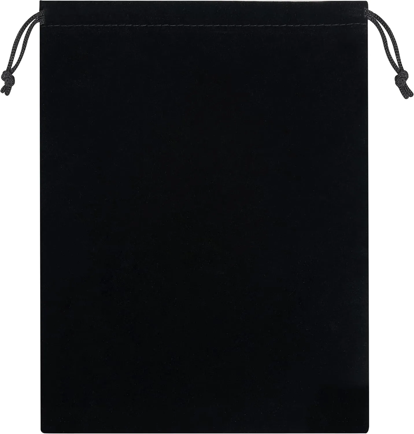 Velvet Drawstring Gift Bags - Bulk Wholesale (7 x 9 inch - 50 pack, Black)