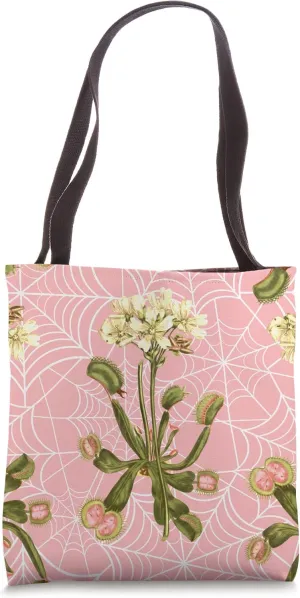 venus flytrap floral spider web Tote Bag