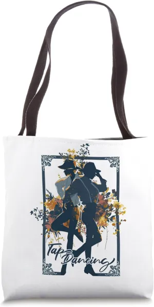 Vintage Floral Tap Dance Step Dancing Teacher Tote Bag
