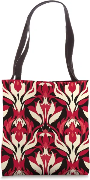 Vintage Tulips in Red, Botanical Flower Art Tote Bag