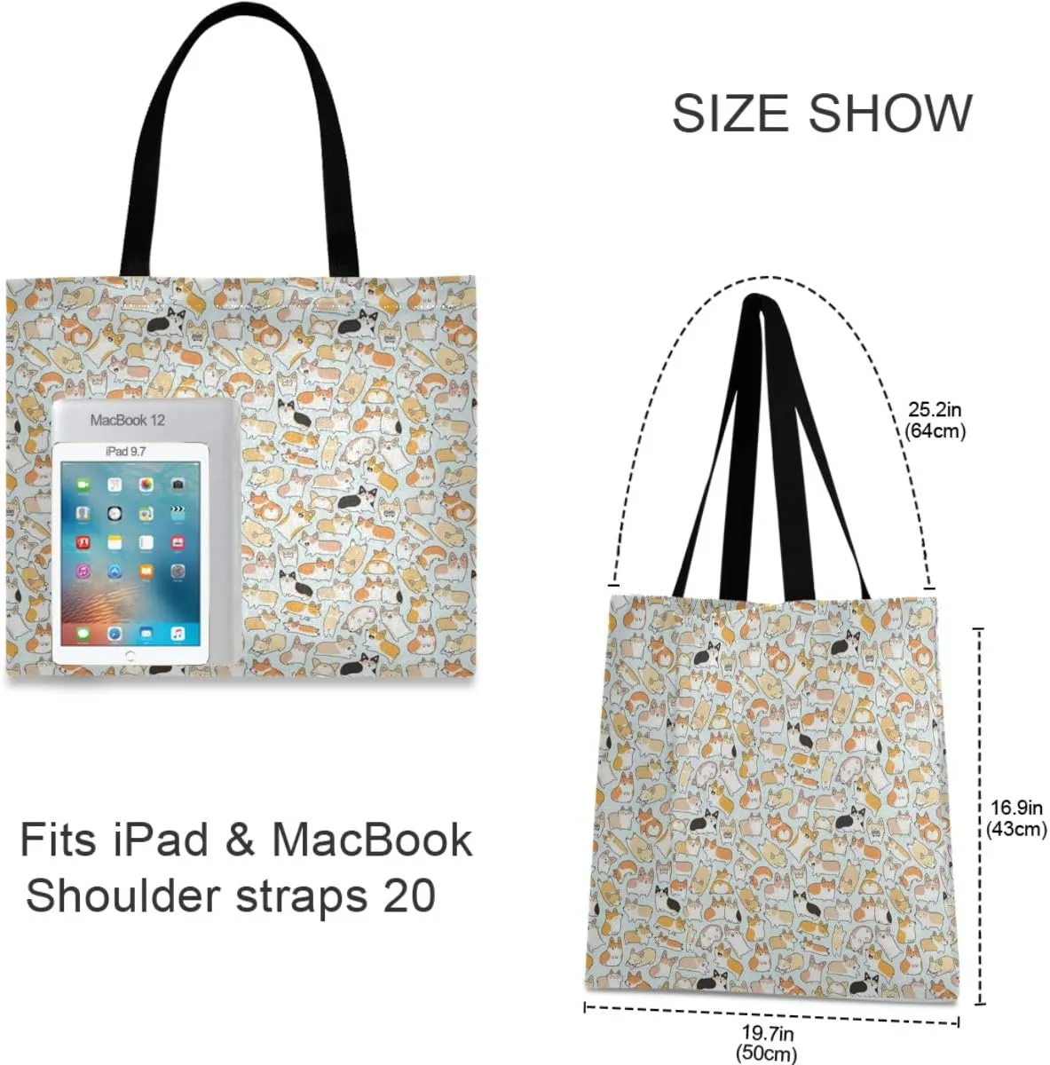 visesunny Fashion Floral Tote Bag with Interior Pocket Lightweight Travel Shoulder Bag Handbag Purse