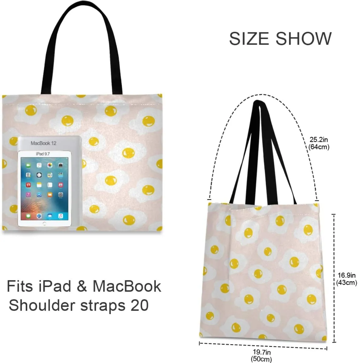 Visesunny Floral Beach Tote Stylish Travel Shopping Duty Bag with Long Handles