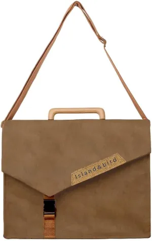 Washed Kraft Paper Backpack, Simple Sustainable Recycled Messenger Bag, Natural Cellulose Food Laptop Tote Bag with Wooden Handle, Gifts for Environmentalists, Girls and Moms