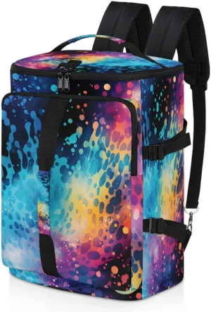 Watercolor Design Travel Backpack Carry On Flight Approved for Women Men, 18.9 Inch Large Abstract Airline Approved Luggage Weekender Backpacks