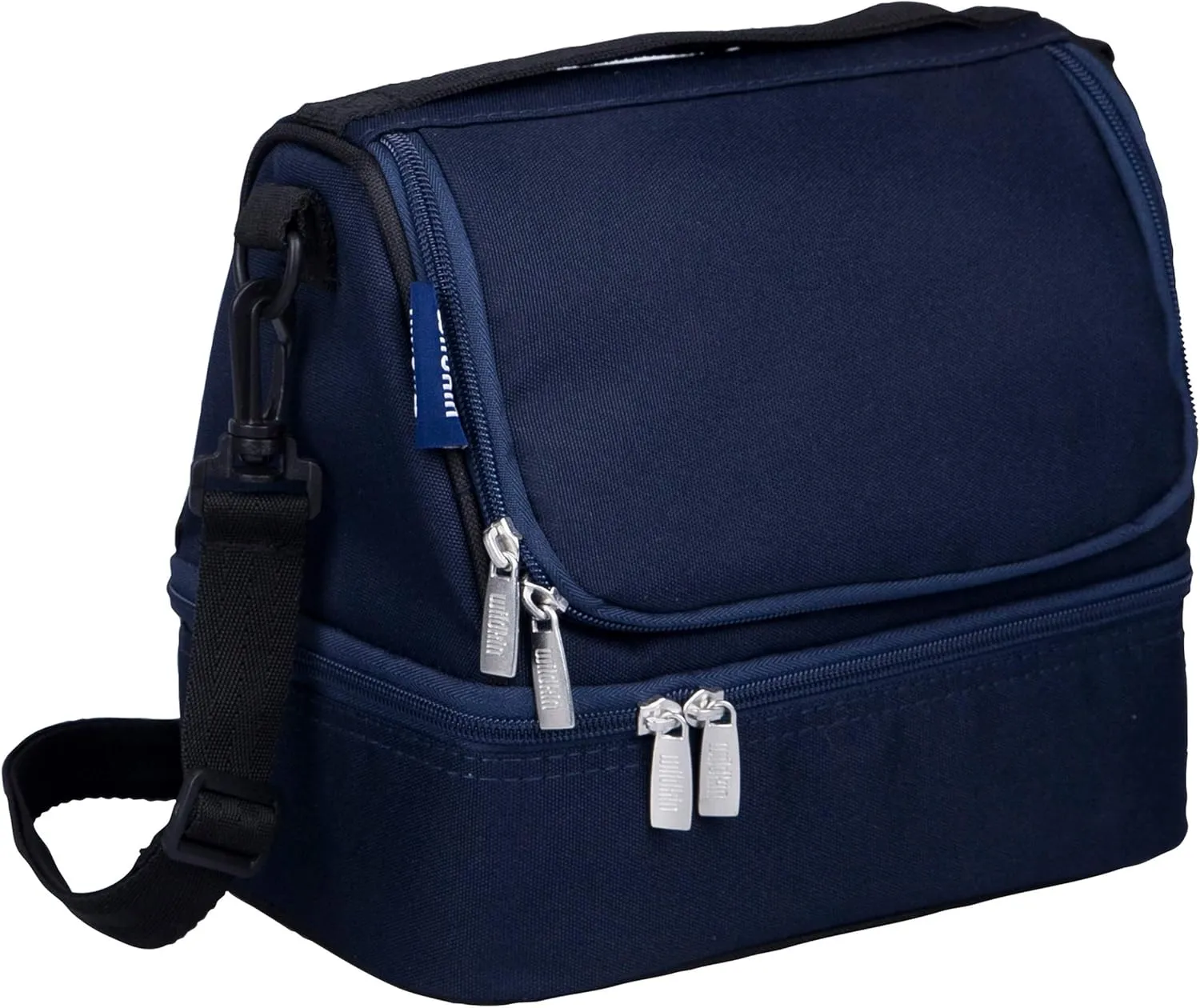 Wildkin Two Compartment Insulated Lunch Bag for Kids – School & Travel Ready - Whale Blue