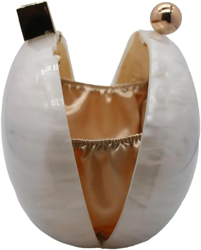 Women Acrylic Clutch Purse Marble Evening Bag Glitter Acrylic Shoulder Handbag Wedding Party Prom Trendy Purse