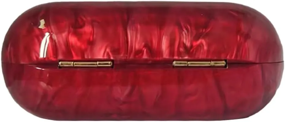 Women Acrylic Clutch Purse Marble Evening Bag Glitter Acrylic Shoulder Handbag Wedding Party Prom Trendy Purse