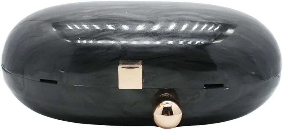 Women Acrylic Clutch Purse Marble Evening Bag Glitter Acrylic Shoulder Handbag Wedding Party Prom Trendy Purse