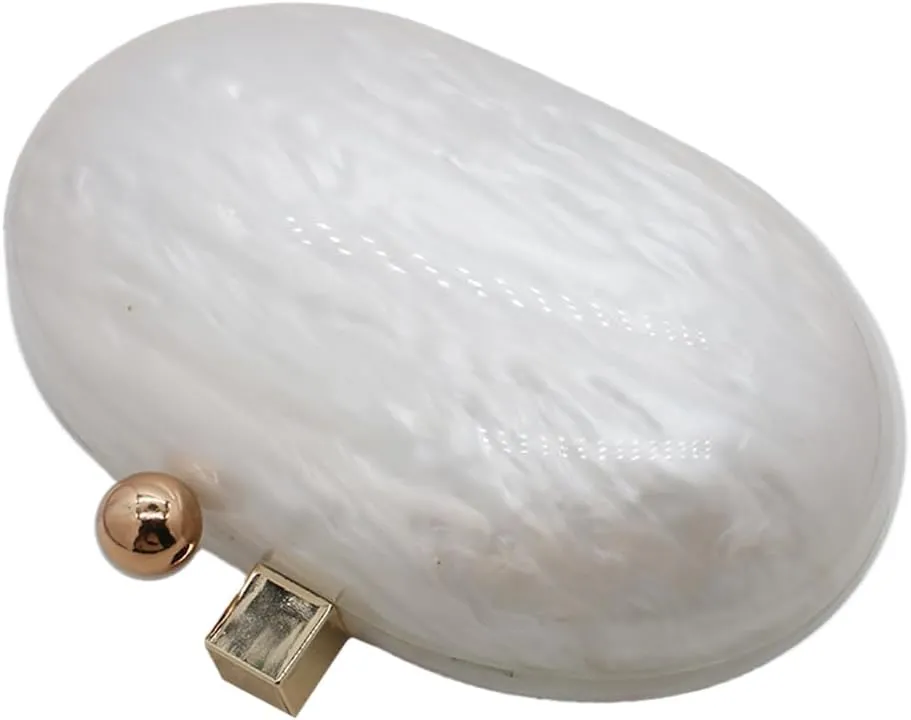Women Acrylic Clutch Purse Marble Evening Bag Glitter Acrylic Shoulder Handbag Wedding Party Prom Trendy Purse