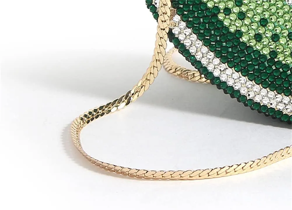 Women Cute Fruit Evening Clutch Sparkling Rhinestones Purse Crystal Banquet Prom Shoulder Bag