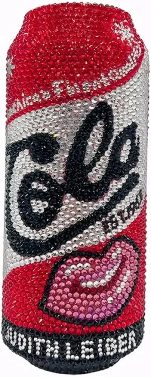 Women Fashion Cola Cans Crystal Evening Bag Cool Artificial Diamond Clutch Purse for Night Out Cocktail Festival
