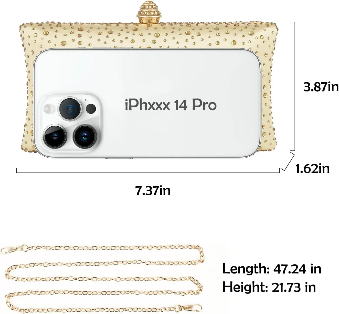 Women Handbags Rhinestone Party Prom Wedding Bride Evening Bags Crystal Party Clutch Purse