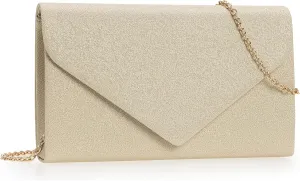 Women PU Clutch Glittering Evening Bag Formal Handbag Wedding Cocktail Prom Party Purse