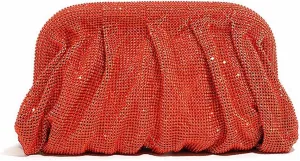 Women Rhinestone Clutch Purse Diamond Evening Bag Chain Handbag Ladies Dumpling Bag Wedding Party Purse