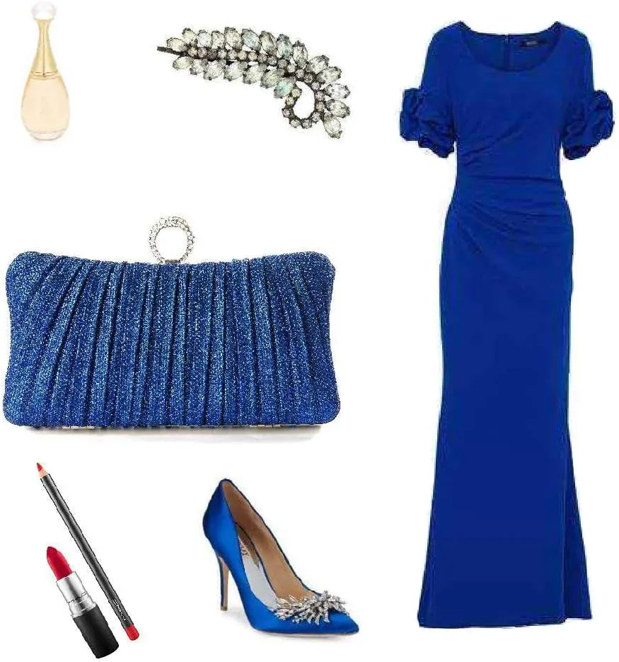 Womens Golden Glitter Clutch Purse Pleated Evening Bag for Bridal Wedding Party with Rhinestone Ring
