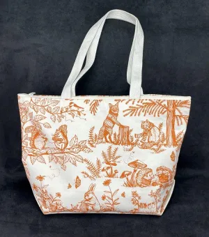 Woodland Zipper Tote
