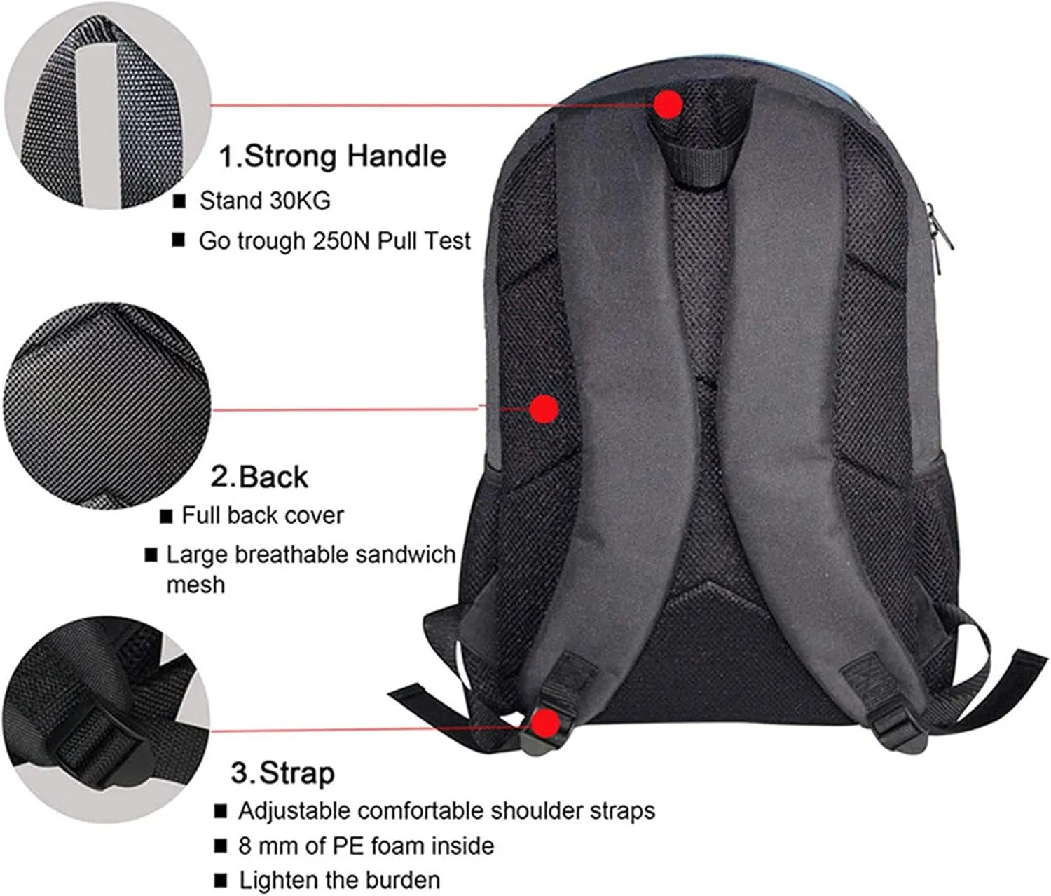 Xoenoiee Baseball with Fire Pattern Kids Backpacks for Primary/Middle School, Lightweight Bookbag Water Resistant with Lunch Pack and Pencil Case 3 in 1