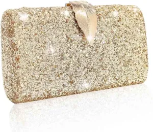 Yokawe Women's Glitter Evening Bag Bling Clutch Purses Crossbody Bags Wedding Party Prom Cocktail Handbags