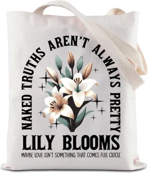 ZJXHPO Floral Shop Tote Bag Bookish Reusable Grocery Shopping Bag Booktok Shoulder Bag